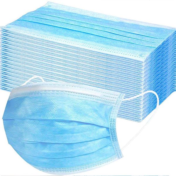 

DHL Free Ship! Fast Delivery Disposable Masks 3 Layers Protection Nose Facial Mask Non-Woven Dust Proof Ear loop Mouth Face Mask
