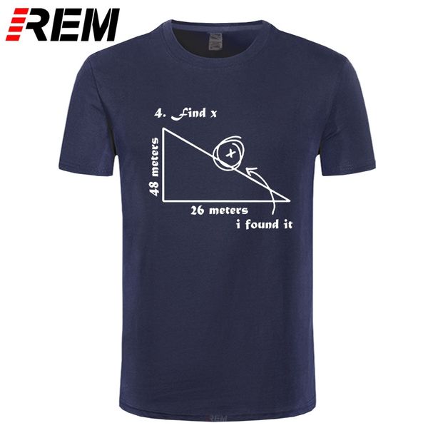 

rem mathematical triangle math science funny print men t shirt street style problem solving cotton short sleeve men's t-shirt