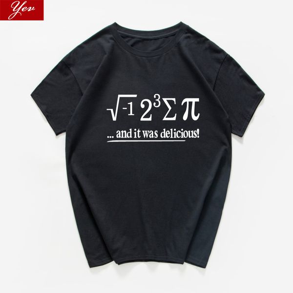 

i ate sum pi and it was delicious letter print funny tshirts men cotton hip hop hipster aesthetic tee shirt homme streetwear