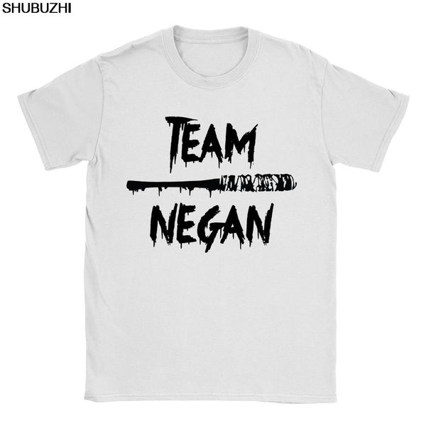

team negan mens t-shirt walking dead the saviors gift funny lucille cotton tshirt for men shubuzhi brand t-shirt