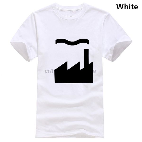 

factory records logo t-shirt mens grey charcoal