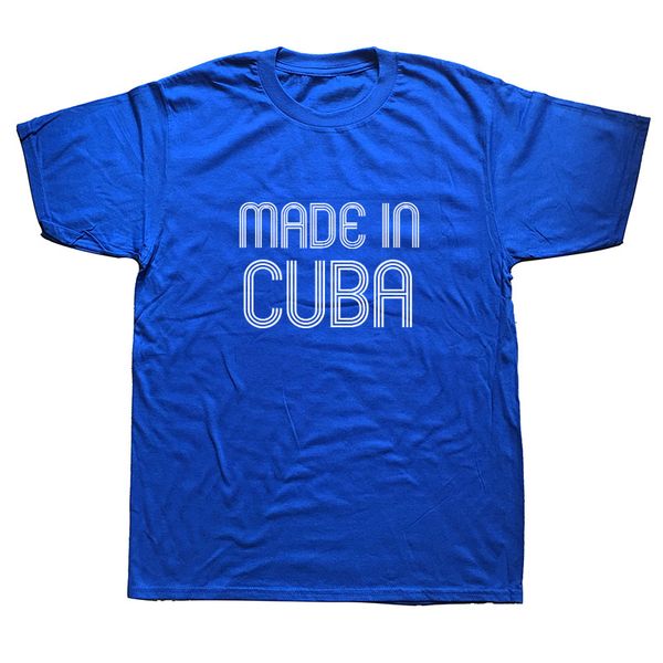 

made in cuba funny summer new t-shirt mens short sleeves hip hop printed t shirts plus size tees streetwear