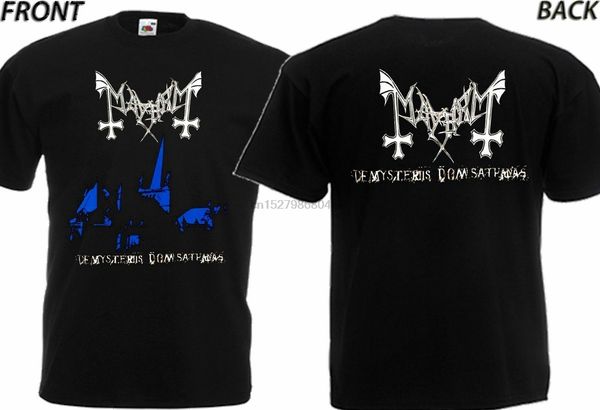 

new t-shirt de mysteriis dom sathanas by mayhem dtg printed tee- s- 6xl
