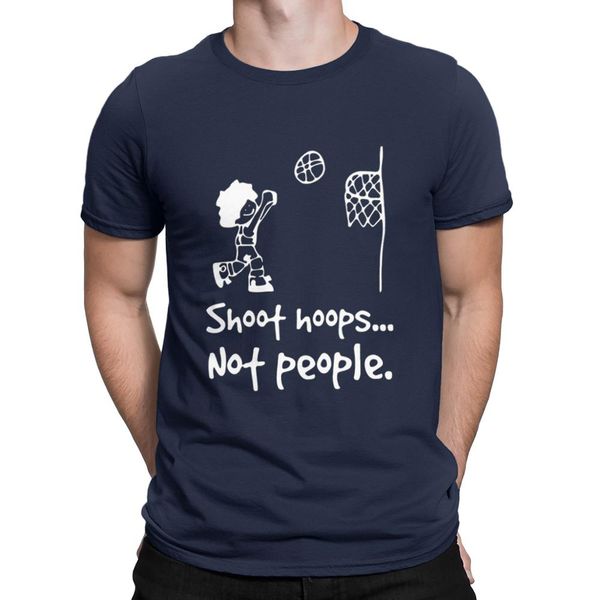 

shoot hoops not people t shirt sviolence basketball lovers shirt