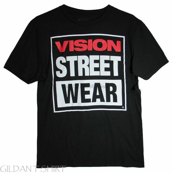

rare vision street wear mens classic big logo new t-shirts s-5xl