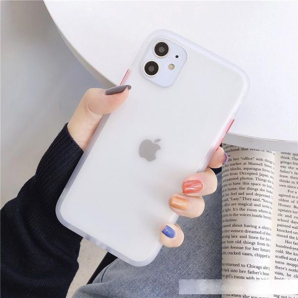 

for iphone 11 pro xr x xs max 8 7 6 plus hit color shockproof armor phone case cover matte hard protective cover