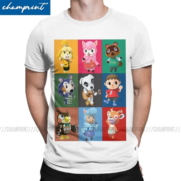 

unique animal crossing character t-shirts men o neck cotton t shirt new leaf game short sleeve tee shirt plus size