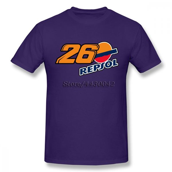 

dani pedrosa 26 repsol vector logo t-shirt for men dropshipping summer short sleeve cotton plus size custom team tee 4xl 5xl 6xl