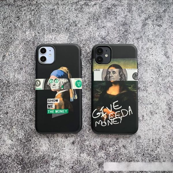 

spoof dollar oil painting iphonexsmax phone case apple fruit 11pro soft case 78plus cool xr popular brand se