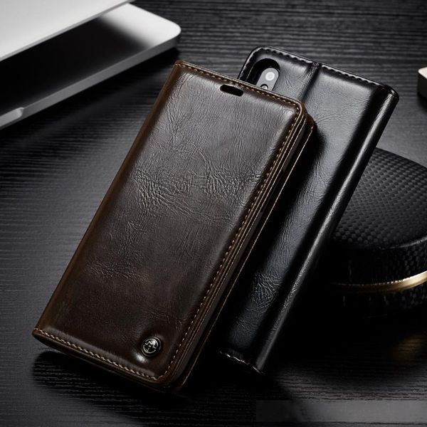 

caseme luxury smooth retro pu leather card slot wallet case phone cases cover back case for iphone x 8 plus 7 plus 6 plus