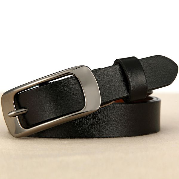 

genuine leather belts for women fashionable cowhide belt female vintage leather belt brand designer strap, Black;brown