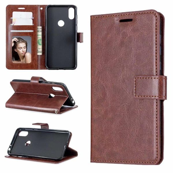 

crazy horse wallet leather pu tpu phone cases with p frame cover case for moto one version