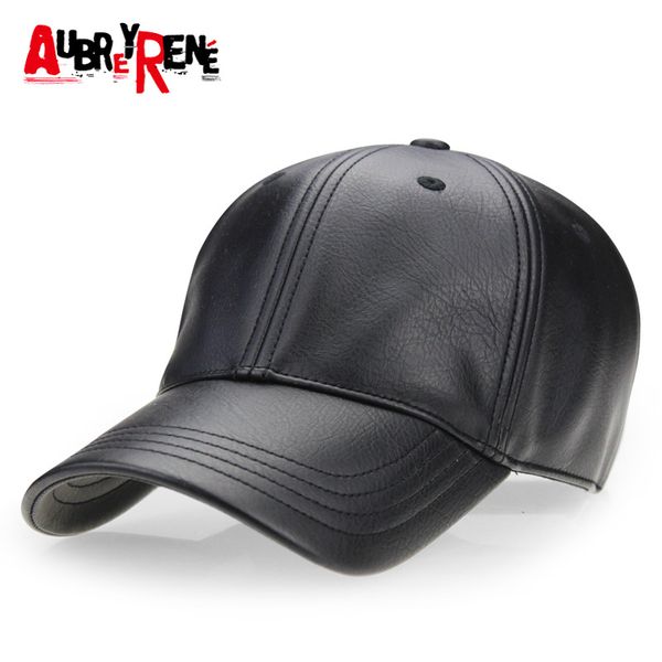 

aubreyrene] 2020 new winter pu leather baseball cap men classic hats for man bone masculino z-2658, Blue;gray