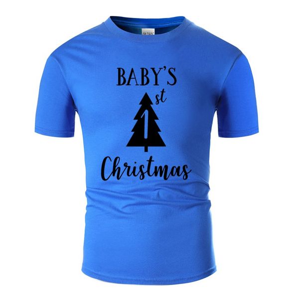 

printed baby s first christmas t shirt for mens cotton army green clothes awesome t-shirts short-sleeve tee shirt