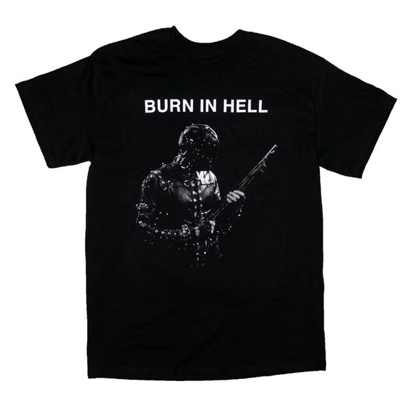 

burn in hell - screen printed t shirt - horror movie tshirt men t shirt