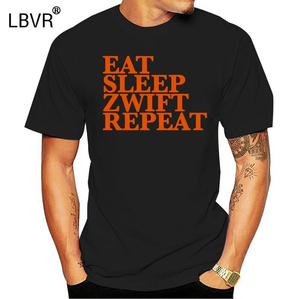 

ешьте сон zwift repeat велоспорт страва унисекс t-shirt всех размеров