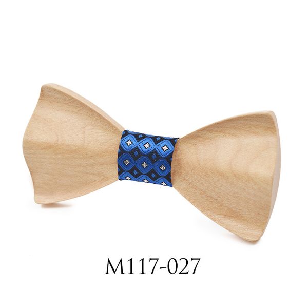 

wood wooden bow tie handmade with adjustable strap, Blue;purple