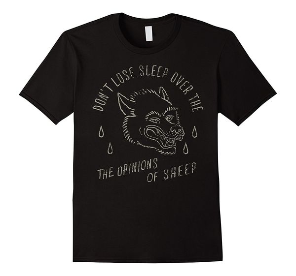 

2019 fashion the opinions of sheep traditional tattoo wolf blood t-shirt tee shirt
