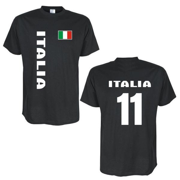 

2019 new men's t shirtitalien (italia) countries flag shirt with back number