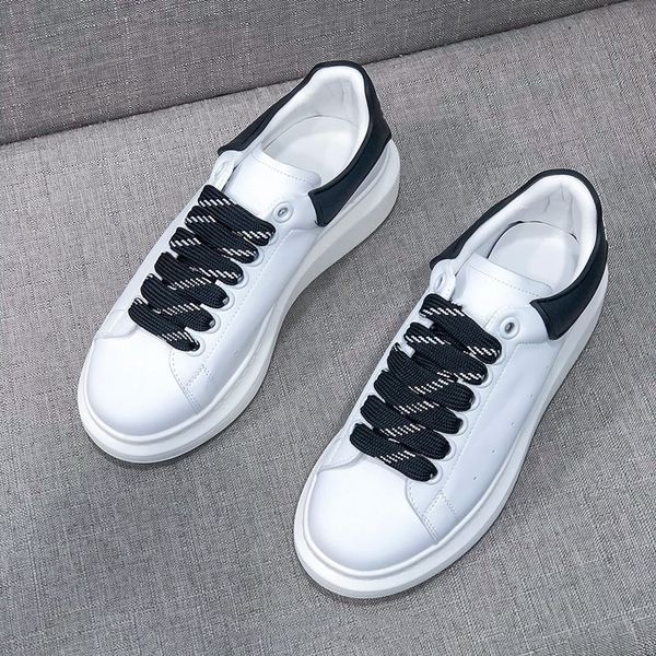 

women's fashion low-cut fashion platform casual sneakers lightweight breathable solid color increased walking shoes 6 colors amq, Black