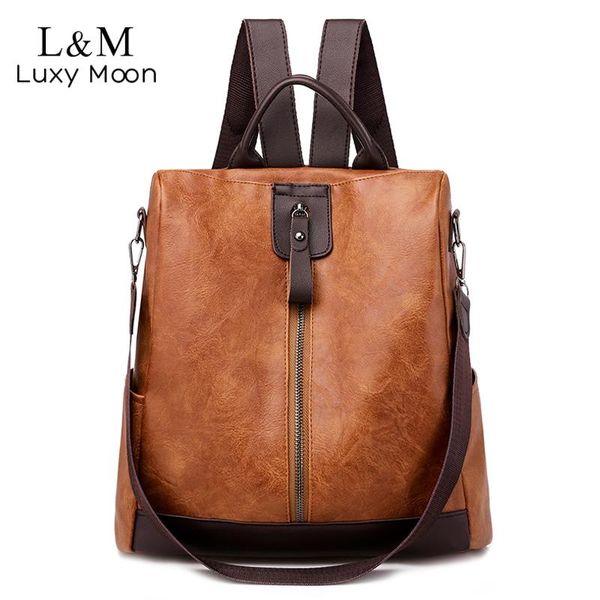 

кража sac кожа горячая высокое качество большой рюкзак женщины mochila xa575h для винтажная сумка женский рюкзак многофункциональный путешес