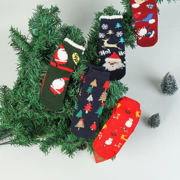

autumn winter 5 pairs baby kids cartoon cotton christmas socks girls boys comfortable lovely ankle socks newborn baby, Pink;yellow