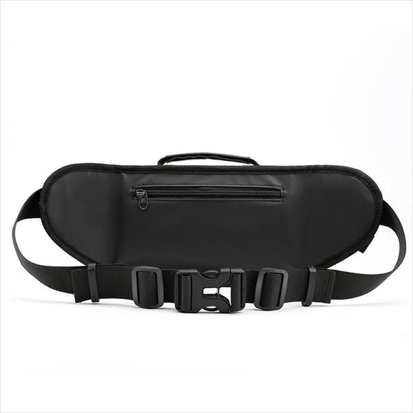 

fashion waterproof fanny pack for outdoor leisure fitness reflective strip waist bag anti theft mobile phone chest bag belt bag