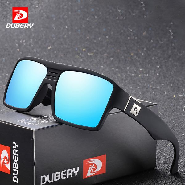 

dubery polarized sunglasses men's retro male goggle colorful sun glasses for men fashion mirror shades oculos 729, White;black