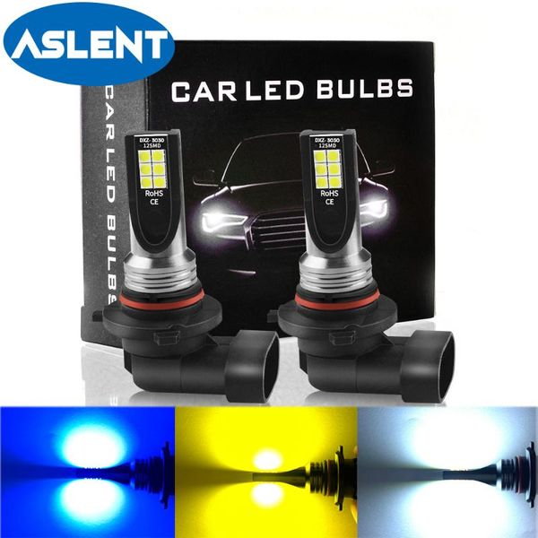 

aslent 2pcs car h8 h11 led 9005 3 9006 4 h3 h1 h4 h7 3030 12smd fog lamp running light bulb turning parking bulb 12v 6000k