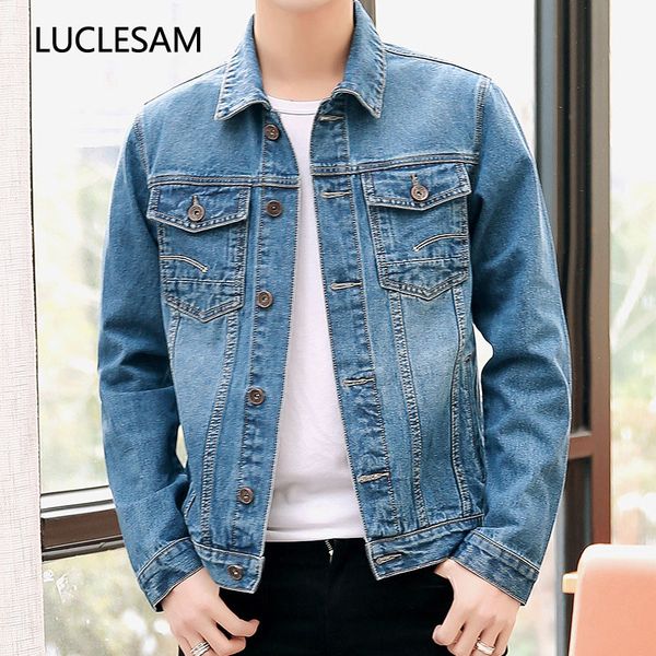 

autumn new denim jacket for men fashion streetwear mens bomber jacket casual vintage men slim fit moto jackets chaquetas hombre, Black;brown
