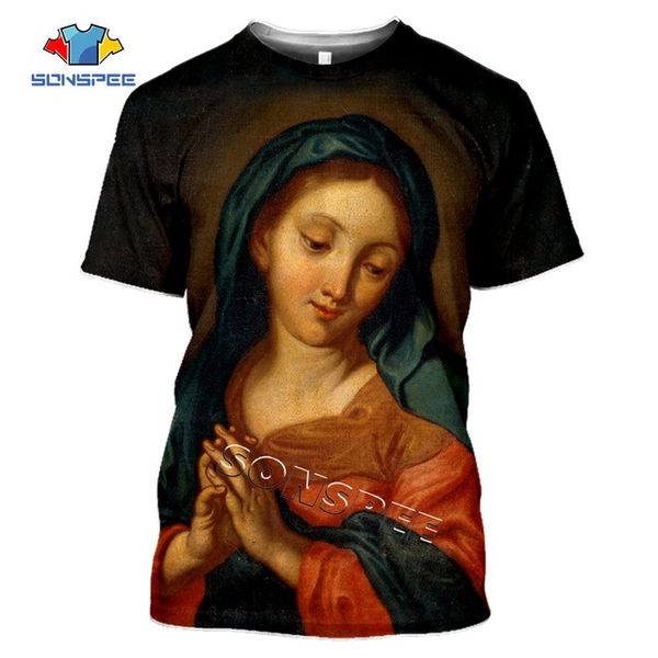 

men movie pulp fiction poster virgin mary 3d print shirts comics hippie horror men clothing
