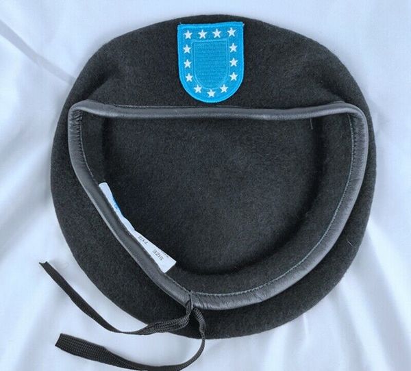 

us army infantry regiment black wool beret hat store, Blue;gray