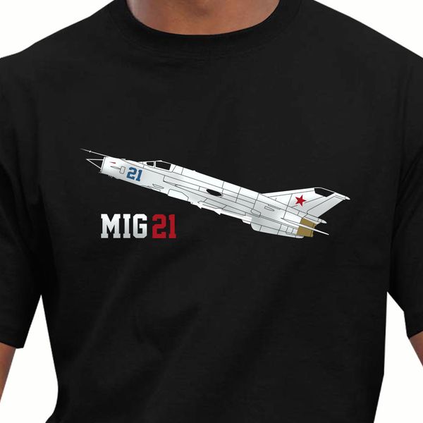 

new t shirts funny tee brand clothing summer hip hop aeroclassic mig 21 fighter aircraft t shirt
