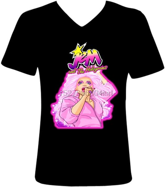 

jem голограммы женщин t shirt - 80s cartoon classic - новый