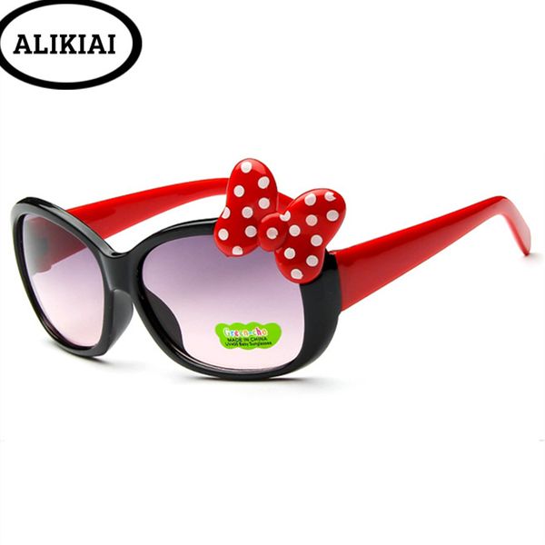 

kids sun glasses retro brand design lovely fashion sunglasses black butterfly bow tie sunglasses girls go out to play 8 colors, White;black