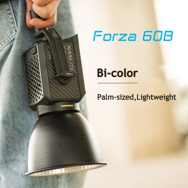 

nanguang nanlite forza 60b 60w led light bi-color 2700k-6500k video light professional studio strobe flash lamp lighting 60w
