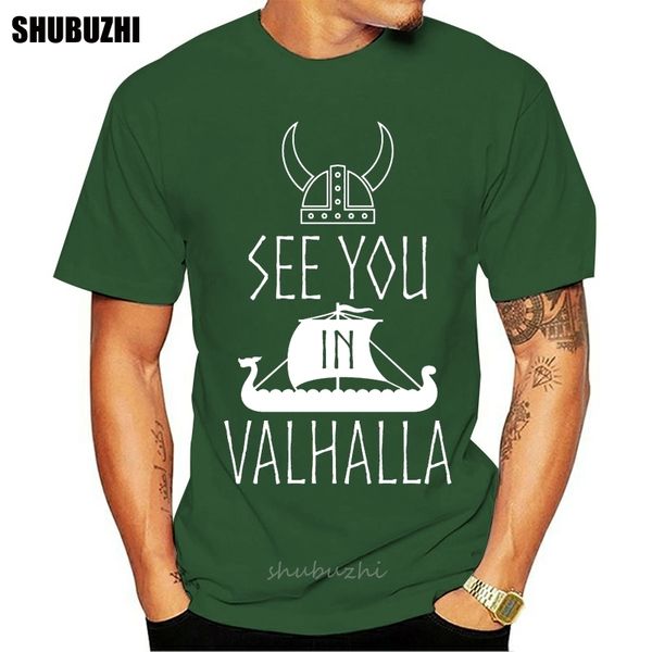

see you in valhalla mens funny viking t-shirt vikings tv program show norsemen cool casual pride t shirt men fashion