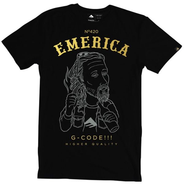 

emerica shoes herman hq 4 20 skateboard t shirt black