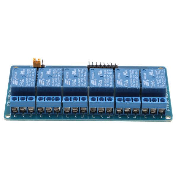 

5v 6-channel relay module with optocoupler insulation