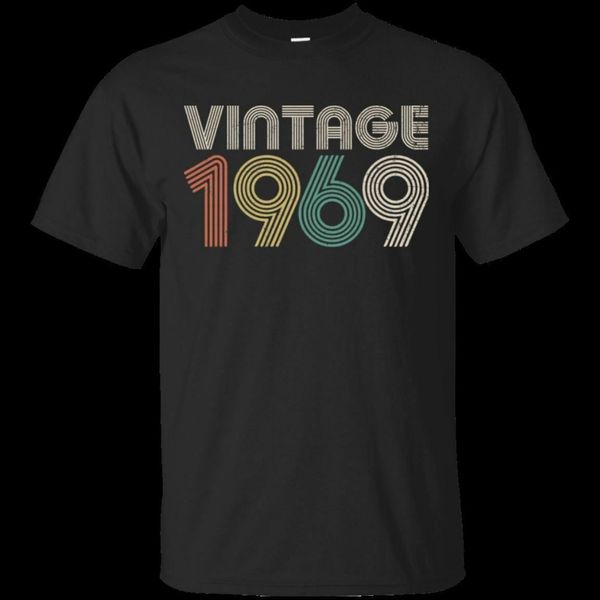 

funny vintage 1969 50th birthday gift 2019 summer style tee shirt for man o-neck tee