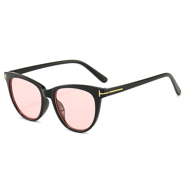 

new cat eye sunglasses ladies brand designer retro gradient classic sun glasses uv400 oculos, White;black