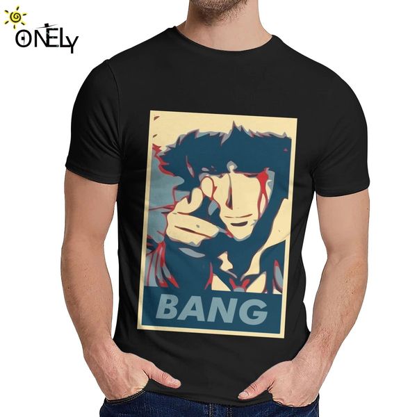 

new design cowboy bebop spike spiege t shirt hipster natural cotton t shirt round neck