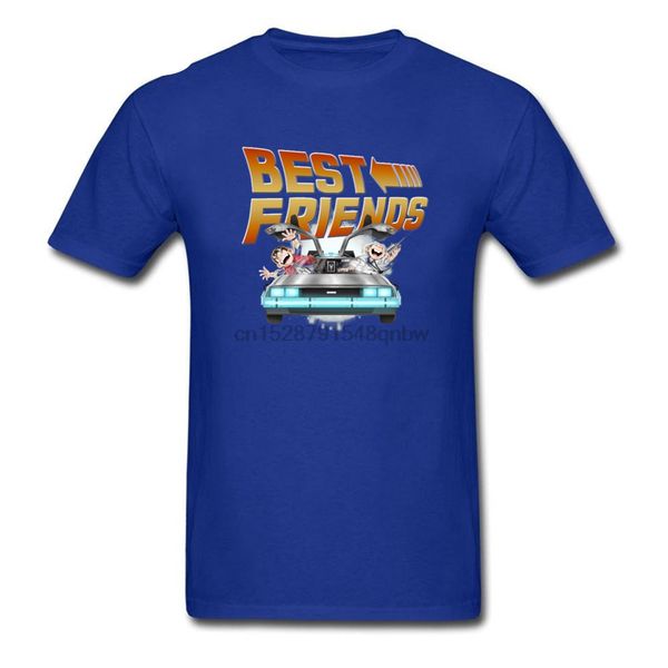 

friends journey delorean car t shirts oversized 3xl european unique tee-shirt back to the future streetwear man