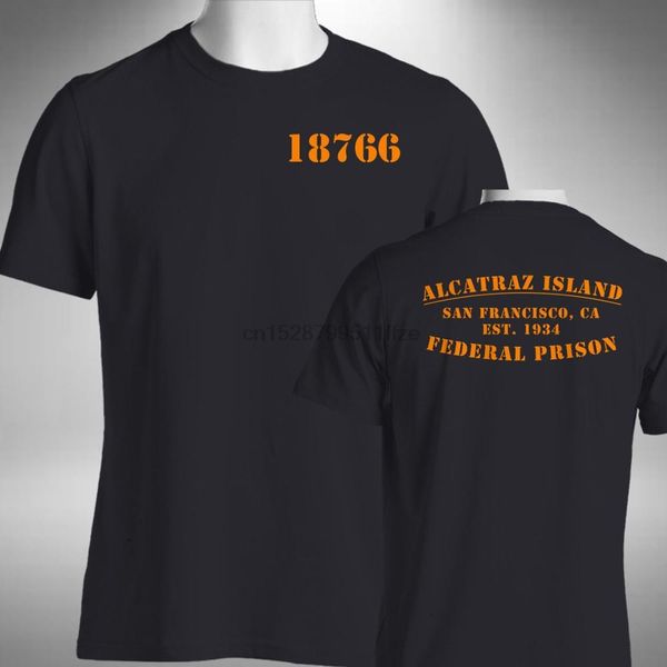 

alcatraz island mens t-shirt funny halloween prison fancy dressbrand clothing meno-neck active shorts tshirts slim fit t-shirt
