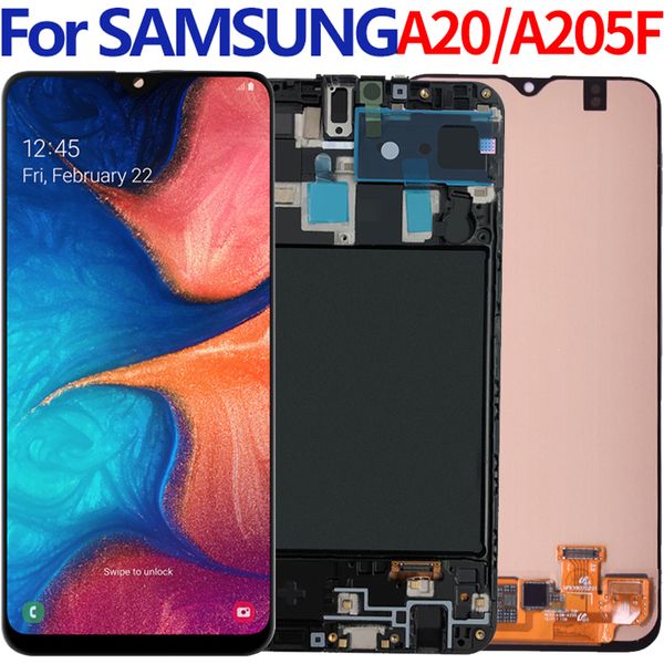 

oled for samsung galaxy a20 lcd display screen replacement for samsung a205 a205f sm-a205f/ds lcd display assembly sm-a205f lcd