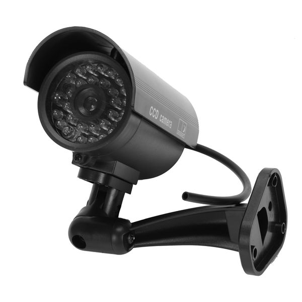 

lens dummy surveillance camera with ir leds fake simulation cctv security