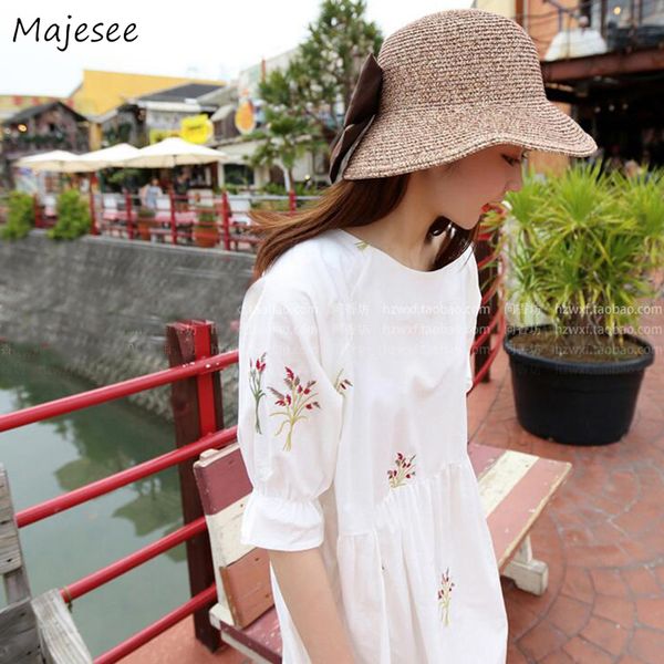 

hats women sun shading bow elegant korean style kawaii sweet girls hat ladies all-match summer womens casual daily, Blue;gray