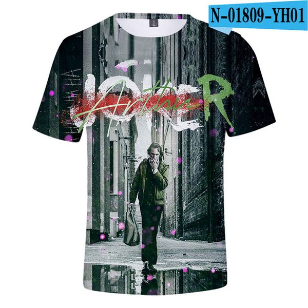 

haha joker smile print crewneck mens summer clothing 3d print shirts anime hentai horror men clothing