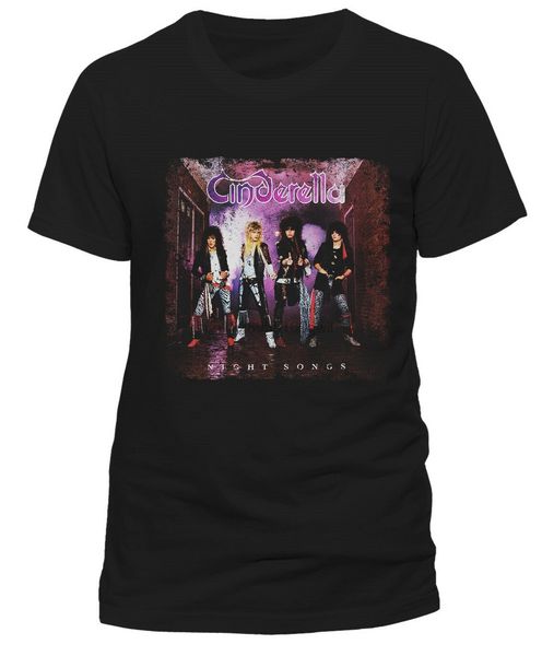 

cinderellas night songs album cover t-shirt-new and official
