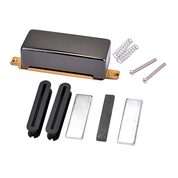 

guitar humbucker pickup kits brass pickup cover+baseplate+bar magnet+springs+screws for lp electric guitar